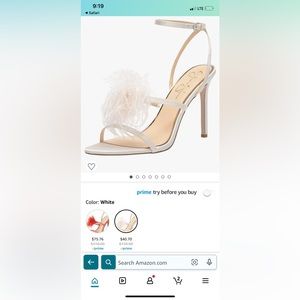 White Strappy Jessica Simpson Heels